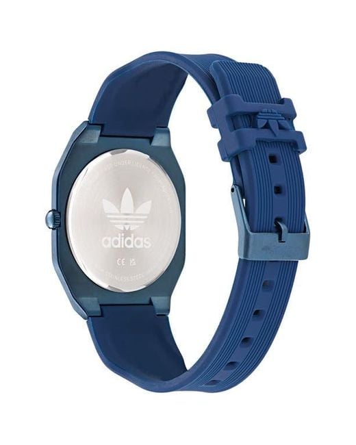 Adidas Blue Silicone Strap Watch for men