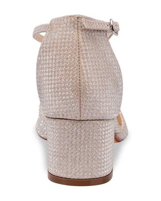 Touch Ups White Tegan Ankle Strap Pointed Toe Pump