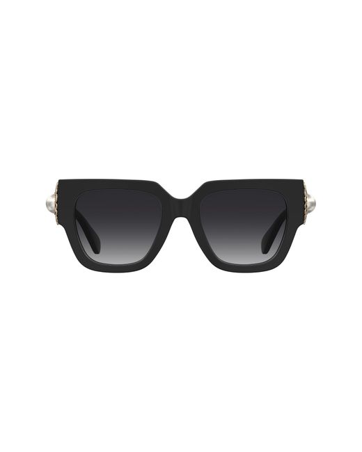 Moschino Black 52mm Gradient Square Sunglasses