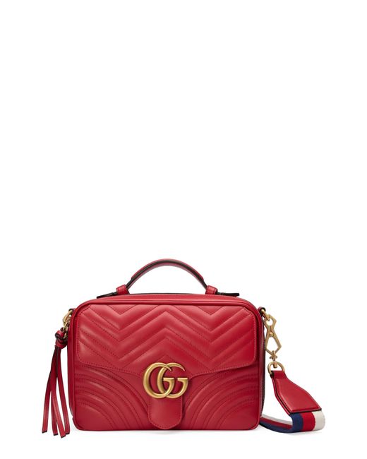 gg marmont small matelasse leather crossbody camera bag