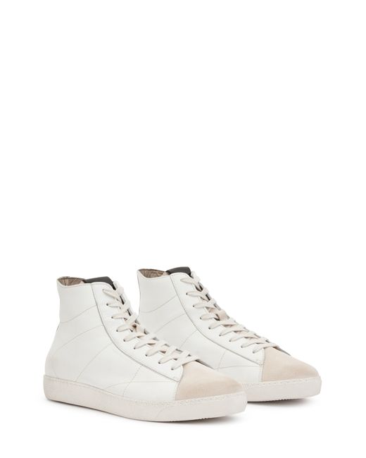 AllSaints Tundy High Top Sneaker in White for Men | Lyst