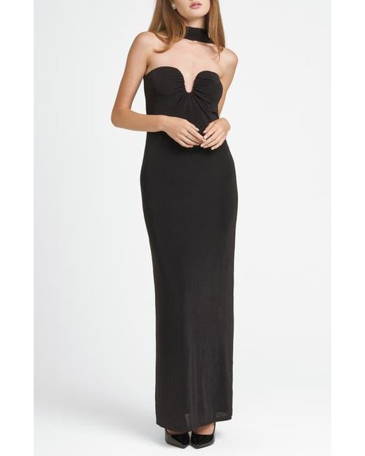 Merisalyn Strapless Scarf Maxi Dress Butter main image 0