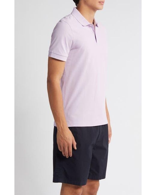 Boss Purple Pallas Cotton Polo for men