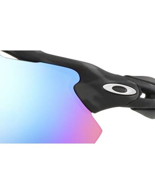 Oakley Blue Radar Ev Path 38Mm Prizm Polarized Wrap Sunglasses