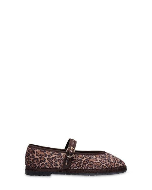 Flabelus Brown Pierre Mary Jane Flat