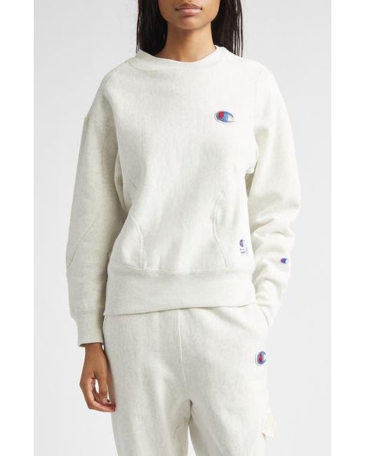 Undercover X Champion Reverse Weave Fleece Sweatshirt in White | Lyst
