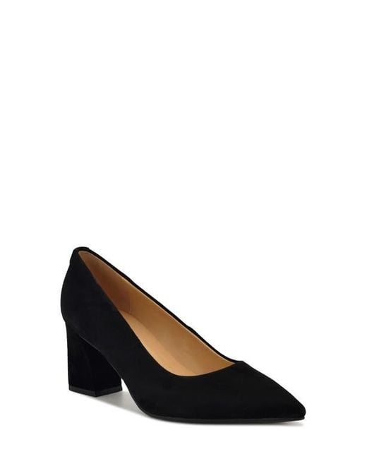 Nine West Black Kalore 9X9 Pointed Toe Pump