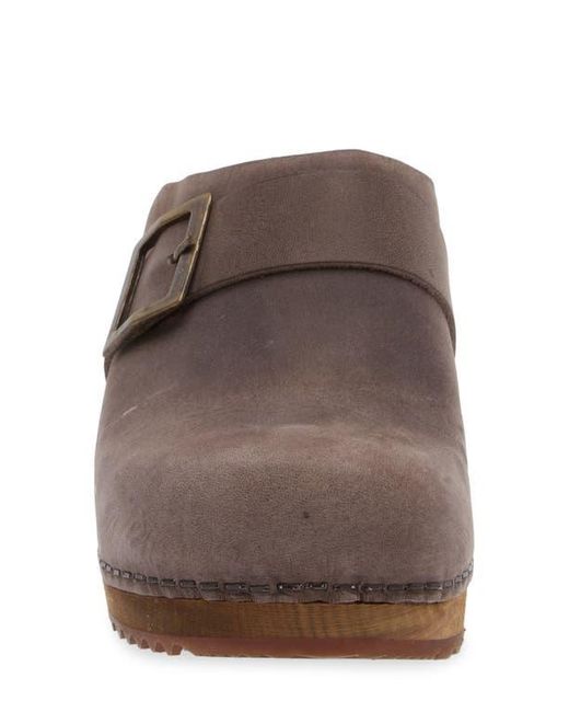 Sanita Brown Platform Clog