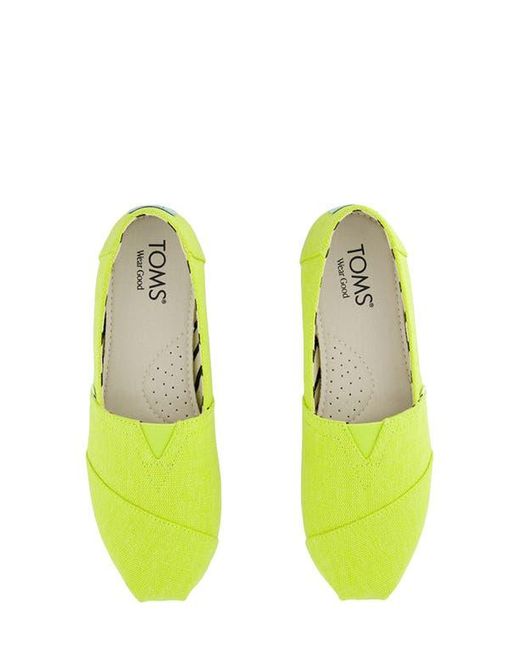 TOMS Yellow Alpargata Slip-On