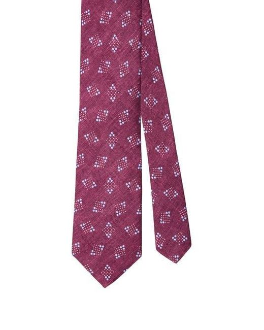 Robert Talbott Purple Robert Geometric Print Best Of Class Necktie for men