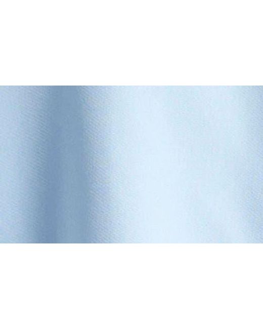 Veronica Beard Blue Drexley Boxy Sleeveless Button-Up Top