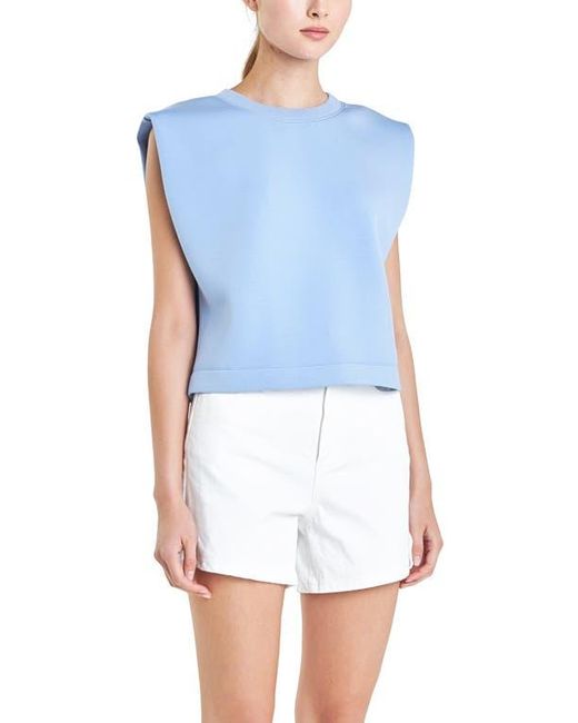 Grey Lab Blue Soft Basic Top