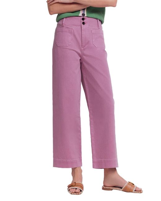 Boden Red Primrose Patch Pocket Jeans