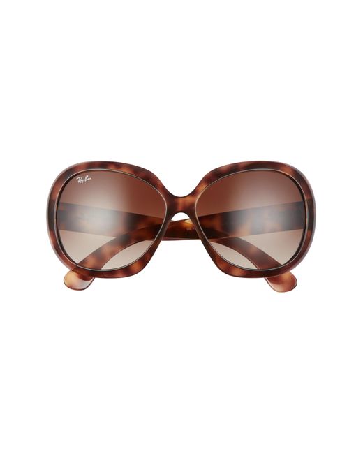 Ray-Ban 60mm Large Vintage Round Frame Sunglasses - Shiny Havana/ Brown Gradient