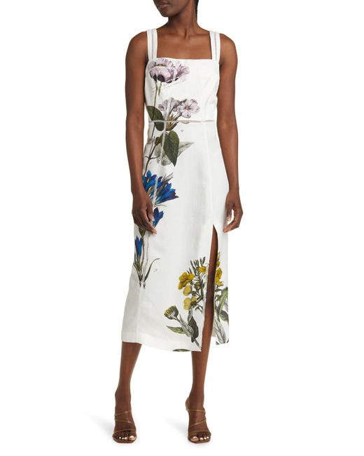 Ted Baker White Jasmmie Floral Lace Detail Dress