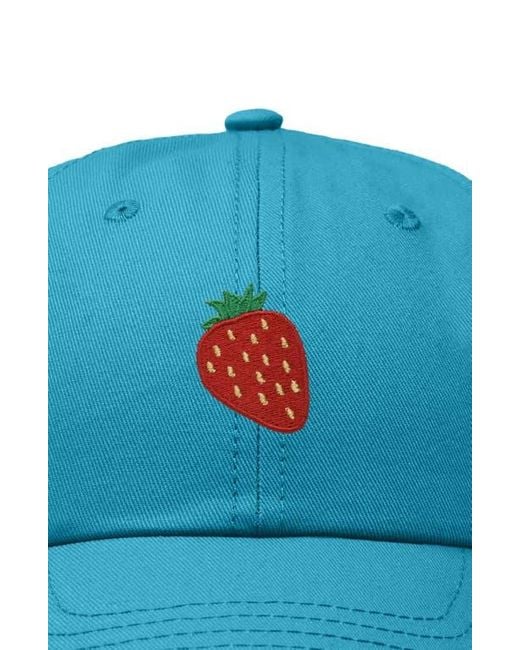 Alix Blue Strawberry Hat