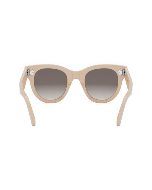 Céline Gray Bold 3 Dots 48Mm Square Sunglasses