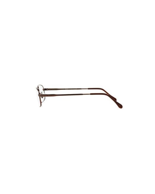Sferoflex Brown 51Mm Rectangle Optical Glasses for men