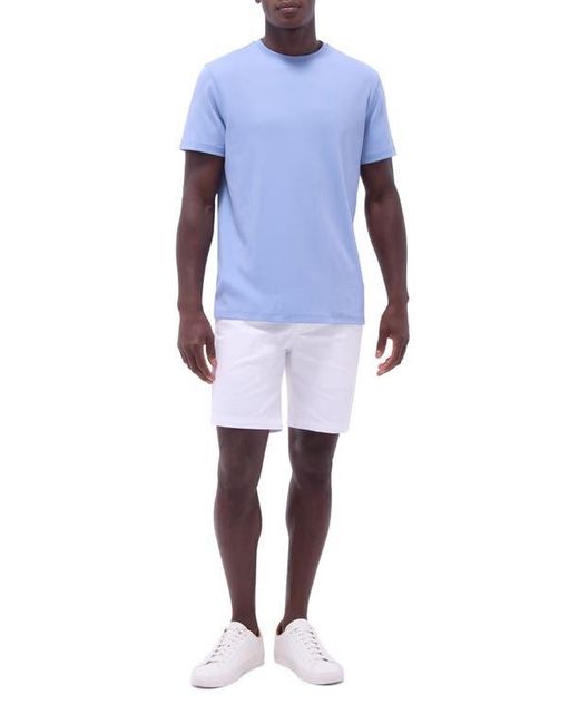 Bugatchi Blue Hank Solid Pima Cotton T-Shirt for men