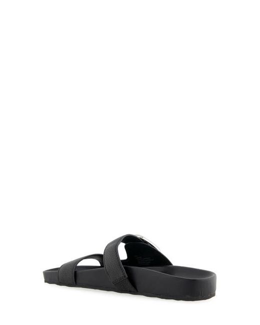 Aerosoles Black Lemon Flatform Slide Sandal