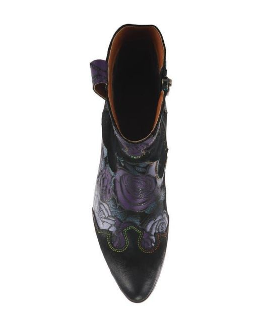 Spring Step Black Lady Luck Western Bootie