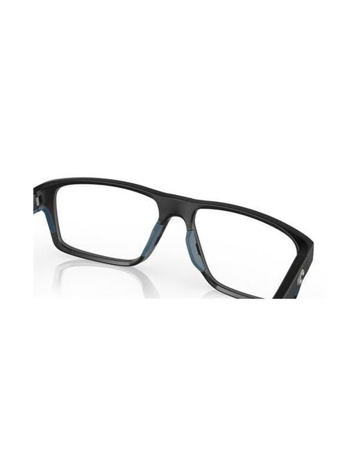 Costa Black 59Mm Rectangle Optical Glasses for men