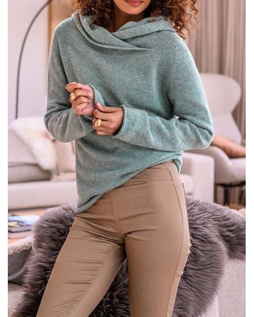 Celtic & Co. Gray Collared Slouch Sweater