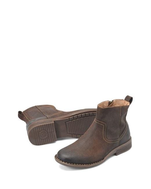 Børn Brown Reed Zip-Up Boot for men