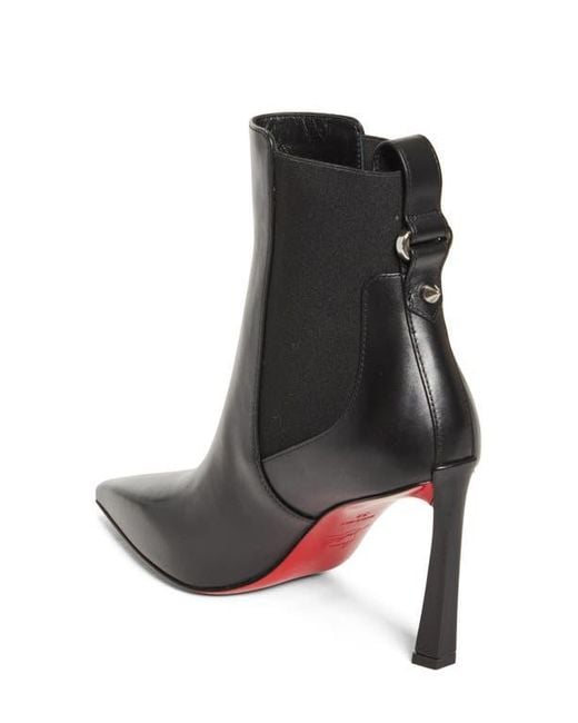 Christian Louboutin Black Condodo Pointed Toe Chelsea Boot