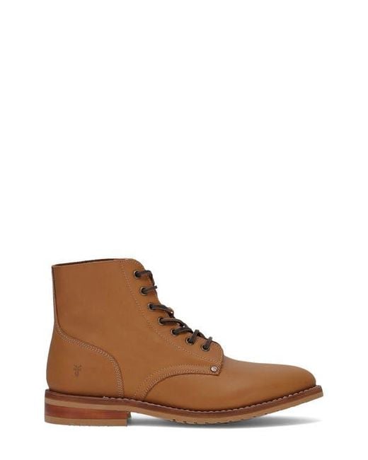 Frye Brown Barrett Lace-Up Boot for men