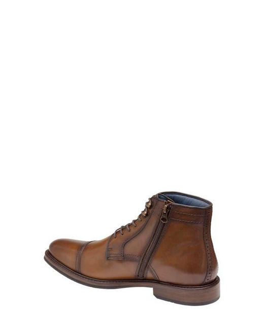 Johnston & Murphy Brown Raleigh Xc Flex Cap Toe Boot for men