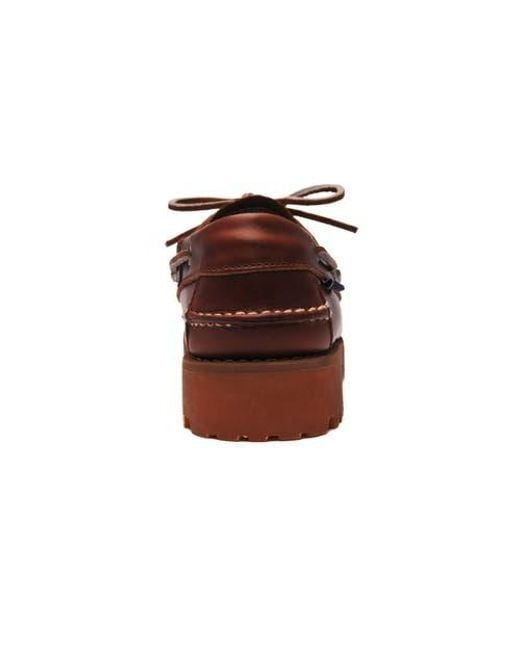 Sebago Brown Ranger Waxy Moccassins