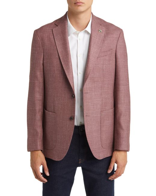Ted Baker Brown Keith Slim Fit Soft Constructed Wool Blend Sport Coat for men