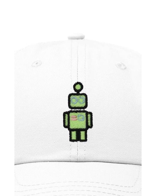 Alix White Robot Hat for men