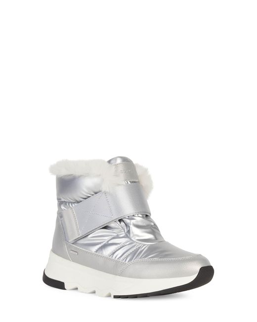 Geox Falena Amphibioxtm Faux Fur Lined Waterproof Boot in White Lyst