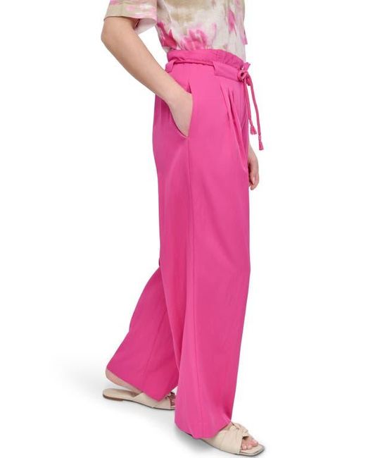 DKNY Pink Rope Tie Wide Leg Pants
