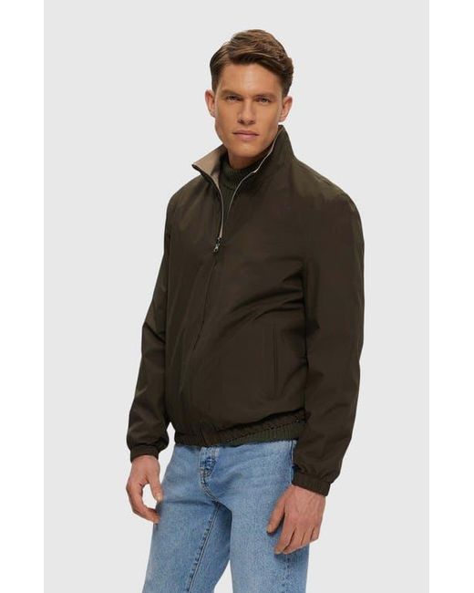 Gorski Black Reversible Zip Jacket for men