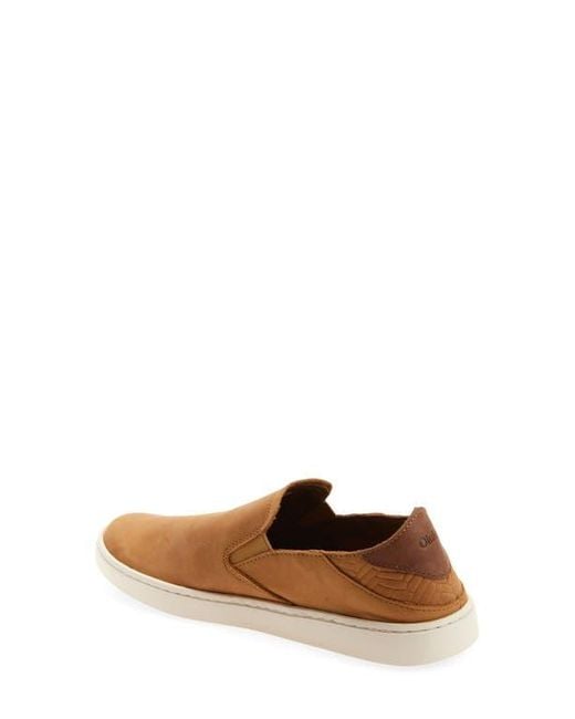 Olukai Brown Pehuea Slip-On Sneaker