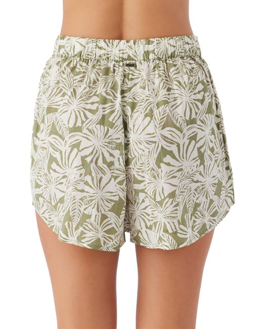 O'neill Sportswear Multicolor Pam Floral Print Cotton Shorts