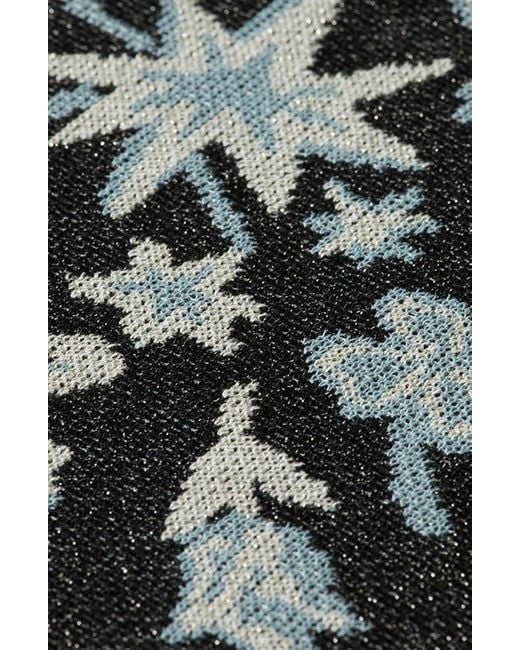 Scotch & Soda Black 40 Years Metallic Belted Jacquard Jacket