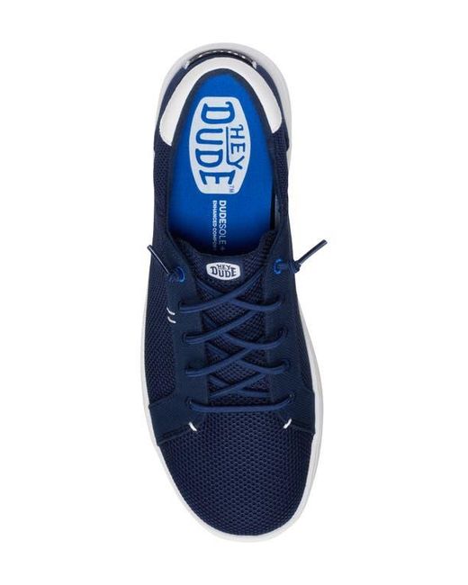 HeyDude Blue Paul Pro Low Top Slip-On Sneaker for men