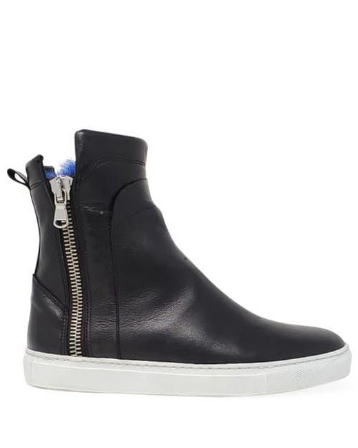 Madison Maison Black Double Zip Shearling Boot