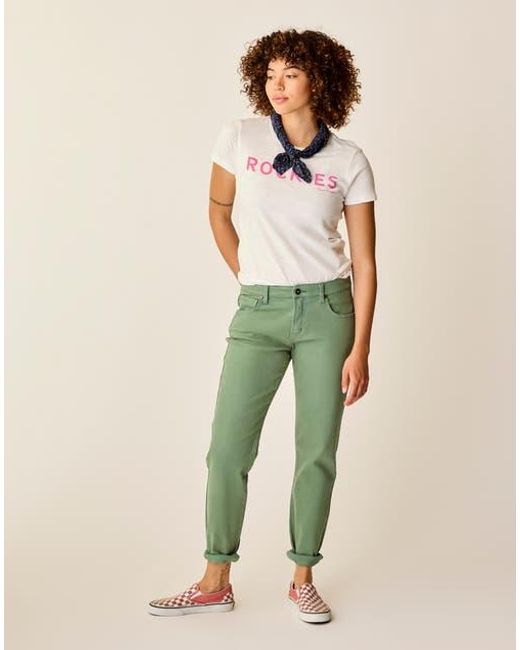 Carve Designs Green Carson Jean