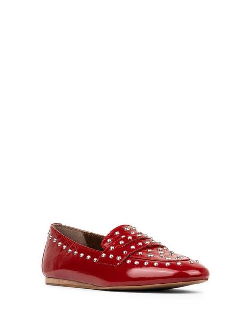 Donald J Pliner Red Studded Loafer