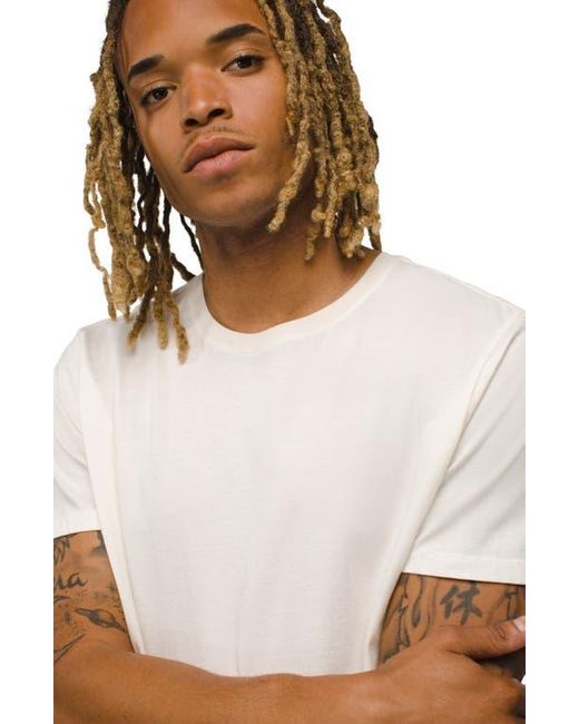 Prana Natural Everyday Short Sleeve Regenerative Organic Cotton T-Shirt for men