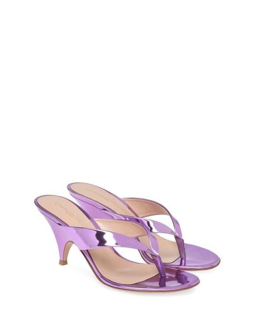 Gianvito Rossi Pink Sofia Thong