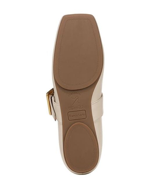 Franco Sarto Natural Oakes Square Toe Flat