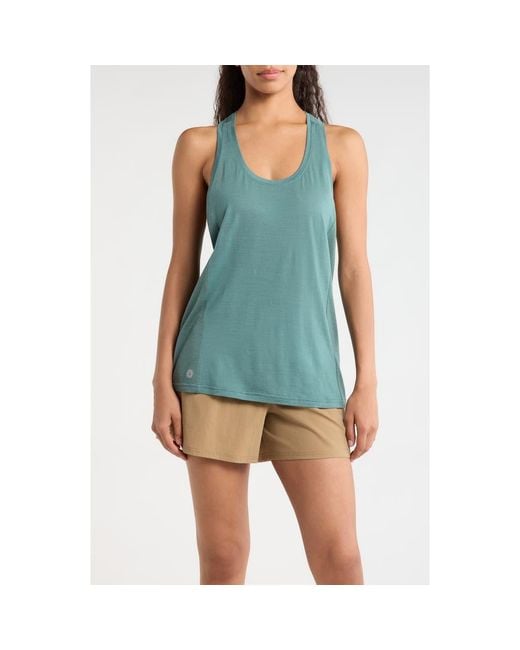 Smartwool Green Active Mesh Racerback Tank