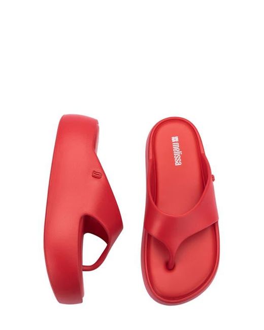 Melissa Red Free Platform Flip Flop