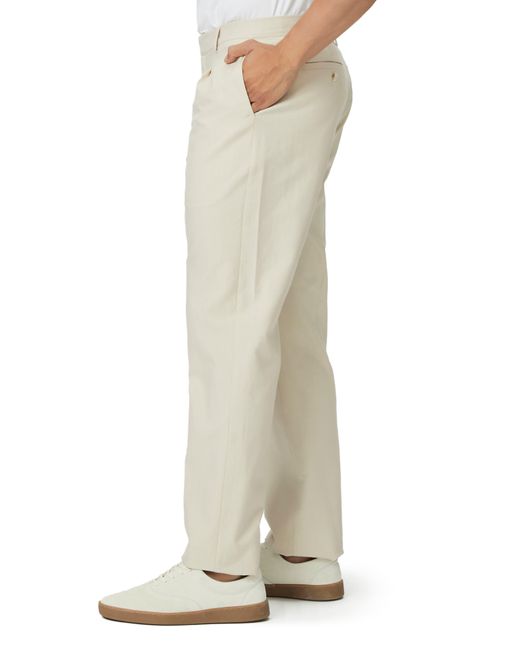 PAIGE Natural Shultz Cotton Blend Twill Trousers for men